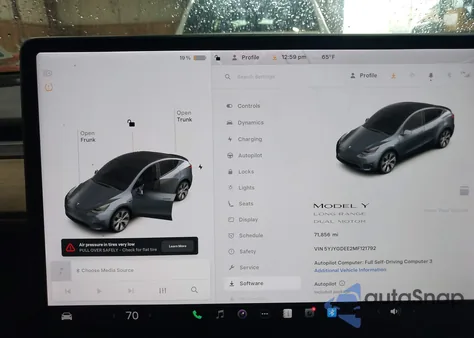 2021 Tesla Model Y Long Range Dual Motor All-Wheel Drive из США, поврежденный, VIN 5YJYGDEE2MF121792